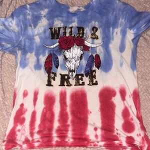 Wild & Free  Tie-Dye Shirt